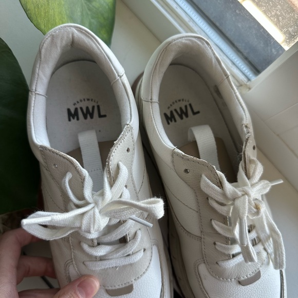 Kickoff trainer sneakers size: W8.5 in neutral colorblock leather - Picture 3 of 13